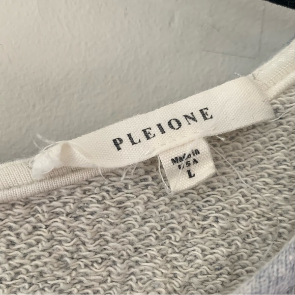 Grey Ruffle Cold Shoulder Sweater - Picture 2 of 3